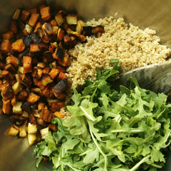 Making Asian Quinoa Salad