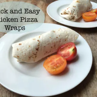 Quick and Easy Chicken Pizza Wraps for Two