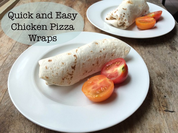 Quick and Easy Chicken Pizza Wraps Recipe