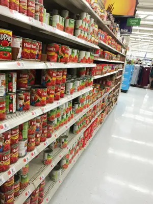 Hunts Tomatoes at Walmart
