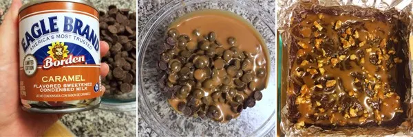 Making Dark Chocolate Caramel Walnut Fudge