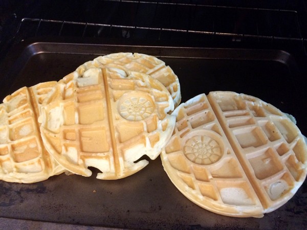 Making Death Star Waffles
