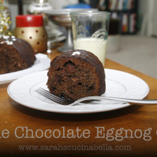 Triple Chocolate Eggnog Bundt Cake