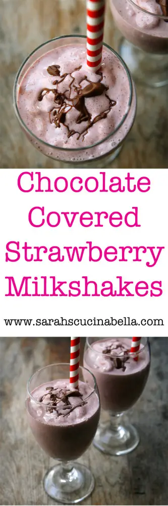 Chocolate Covered Strawberries Milkshake Recipe