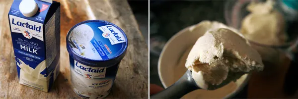 Lactaid Ice Cream and Milk