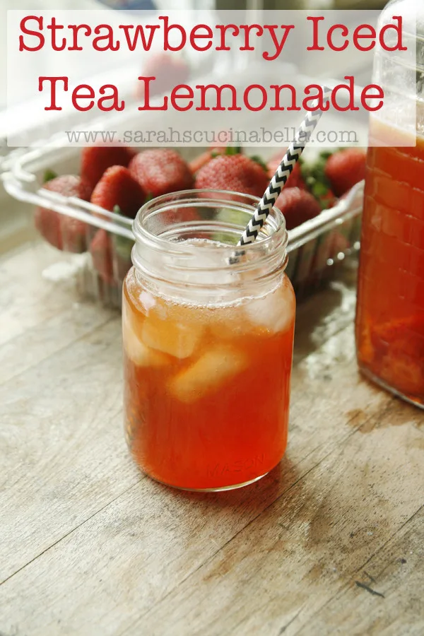Recipe for Refreshing Strawberry Iced Tea Lemonade