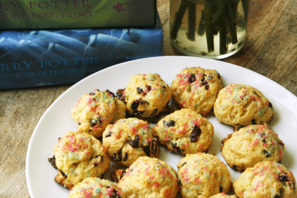 Mini Dark Chocolate Cranberry Rock Cakes Inspired by Harry Potter