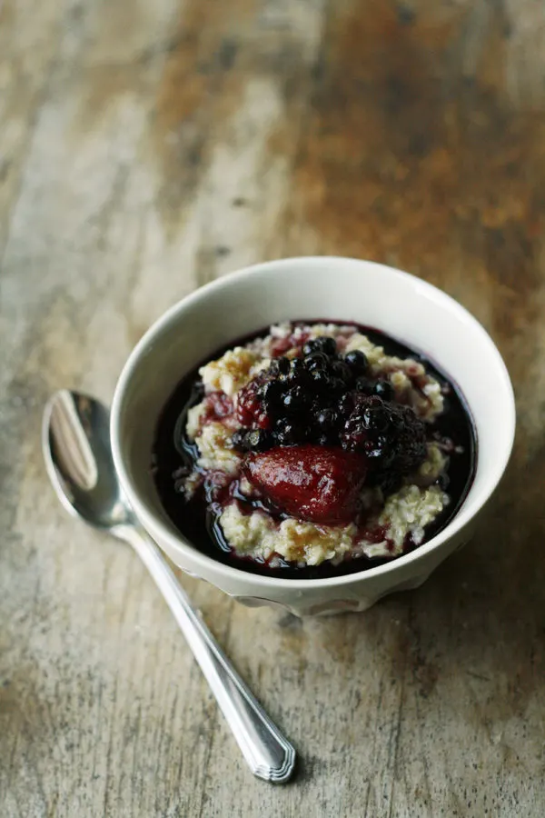 This Mixed Berry Oatmeal recipe is perfect for filling bellies on busy mornings.