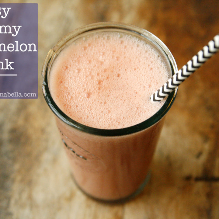 Easy Creamy Watermelon Drink