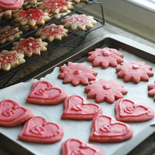 Strawberry Sugar Cut-Out Cookies