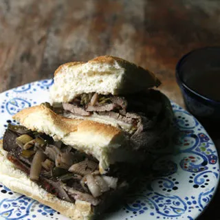 Slow Cooker Tri-Tip French Dip Sandwiches