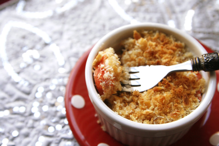 Lobster Newberg with Crumb Topping