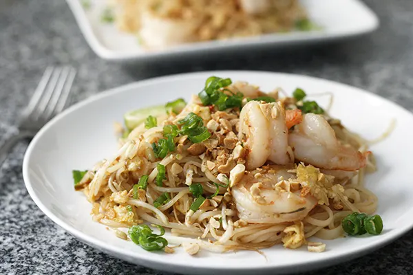 Pad Thai for Two with Shrimp