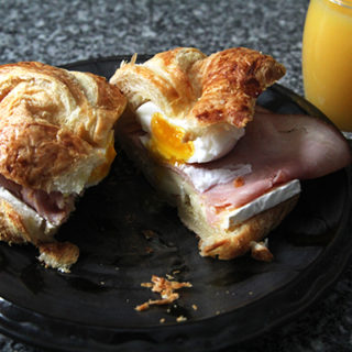 Ham, Egg and Brie Croissant Breakfast Sandwich