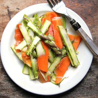 Asparagus and Carrot Ribbon Salad