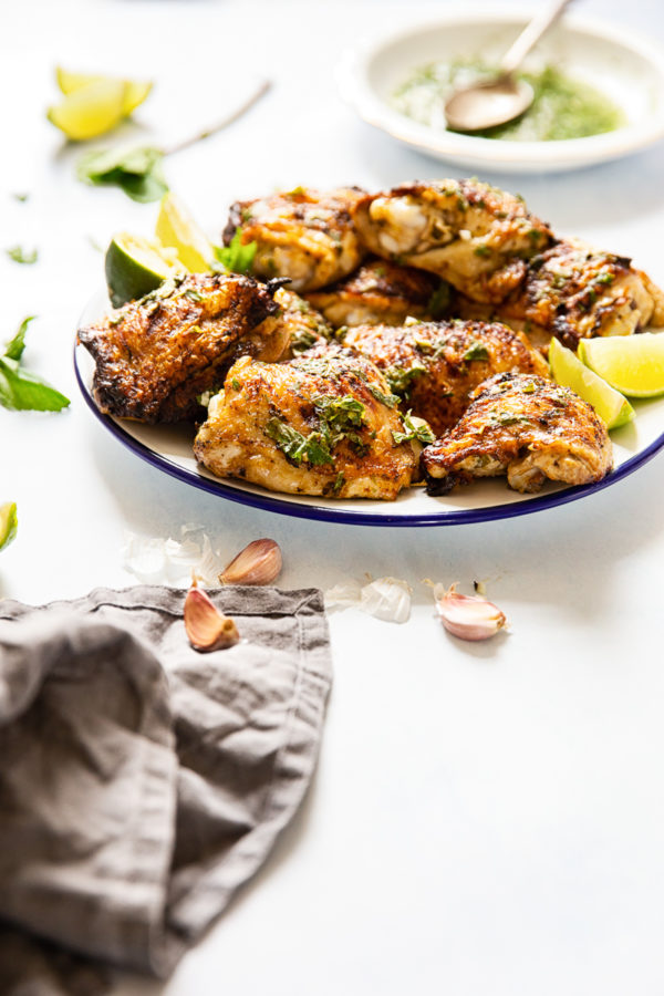 Grilled Mojito Chicken Thighs