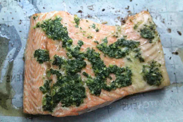 Roasted Salmon with Garlic Basil Butter Sarah s Cucina Bella