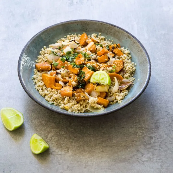 Lime Quinoa Salad with Sweet Potatoes