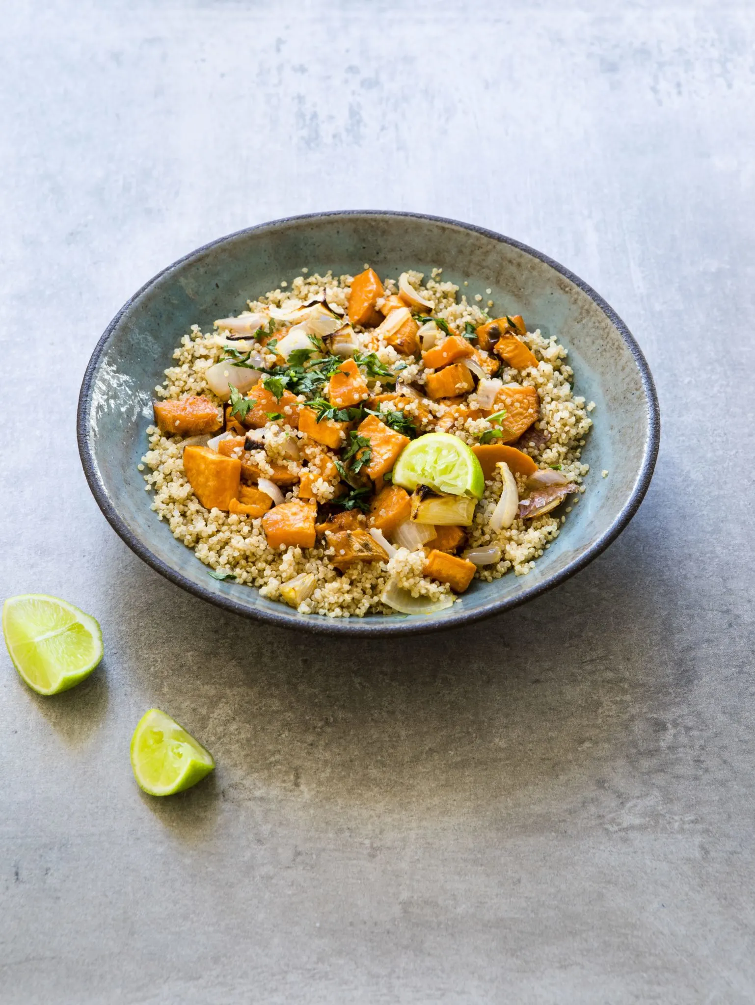 Lime Quinoa Salad with Sweet Potatoes