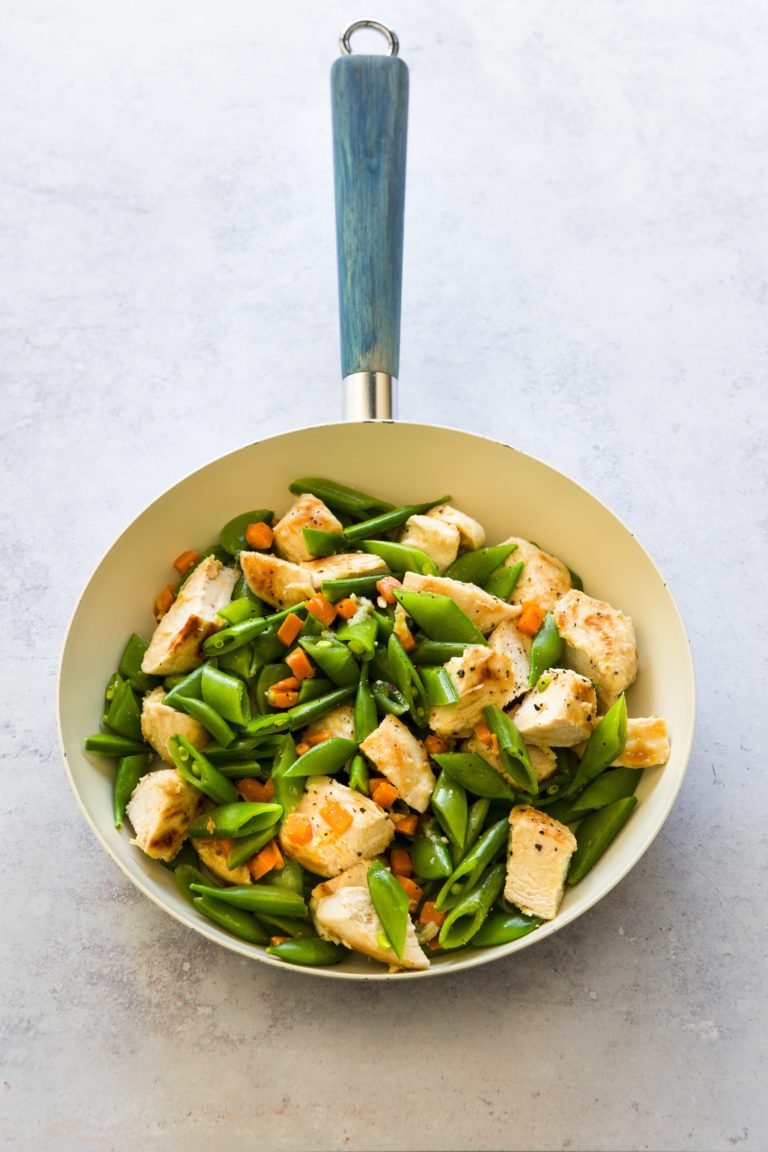 Chicken Snow Pea Skillet