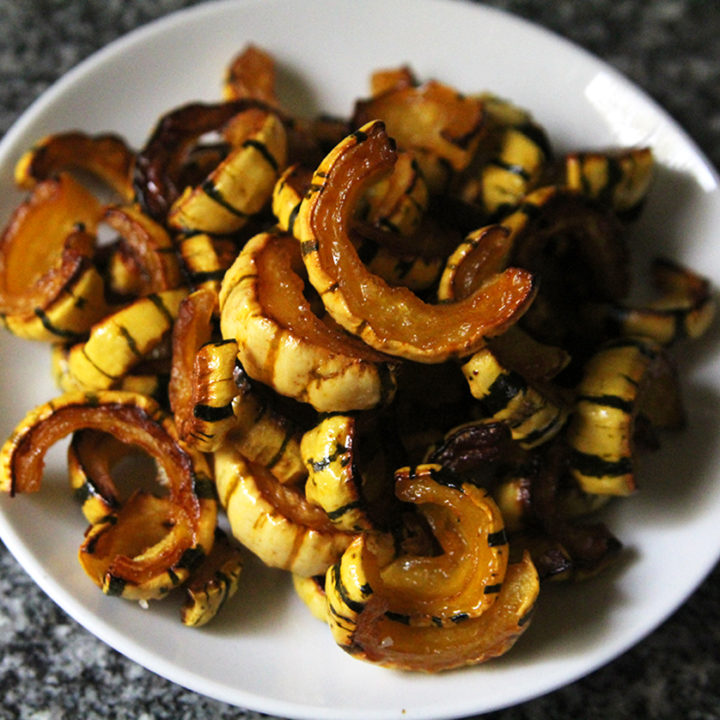 Caramelized and tender, this recipe for Easy Delicata Squash is a lovely way to enjoy this hard squash.