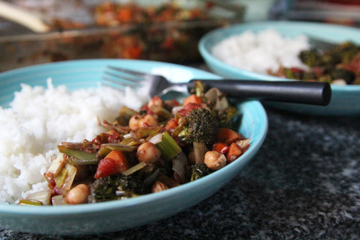 Baked Vegetables with Chickpeas and Garam Masala