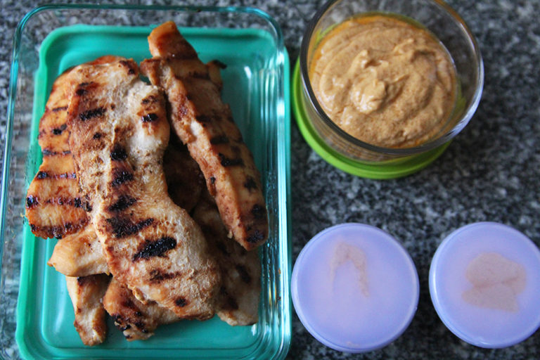 Satay-Style Chicken with Peanut Sauce