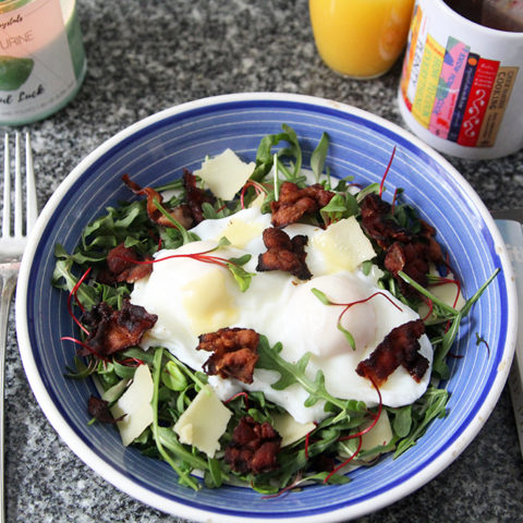 Bacon, Egg and Cheese Breakfast Salad