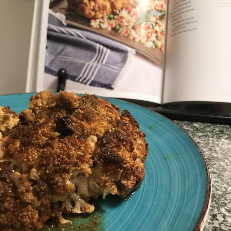 Curried Roast Cauliflower Recipe from The Vegan Slow Cooker