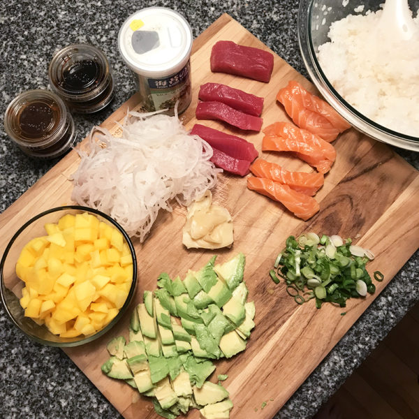 Sushi Board with Bowl