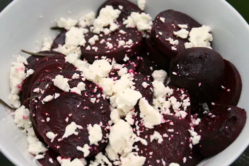 Grilled Beets with Feta