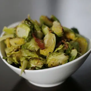 Bacon and Blue Cheese Brussels Sprouts
