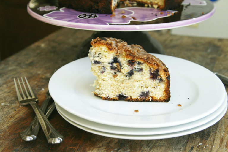 Blueberry Banana Coffee Cake