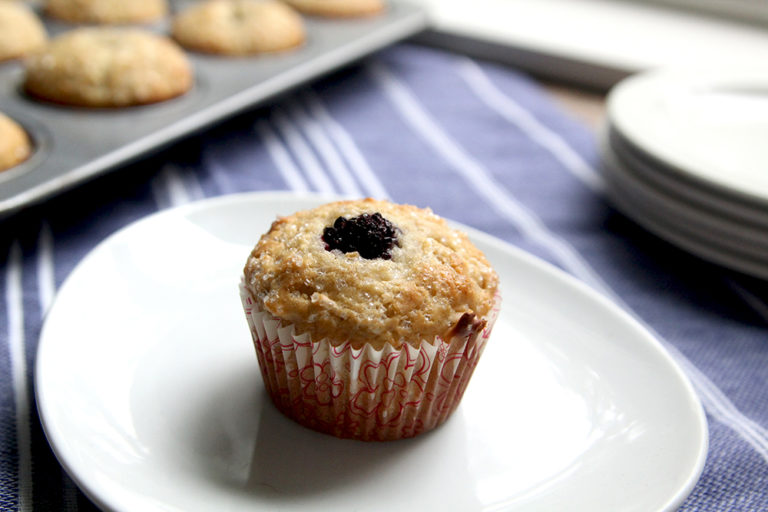 Apple Blackberry Cardamom Muffins