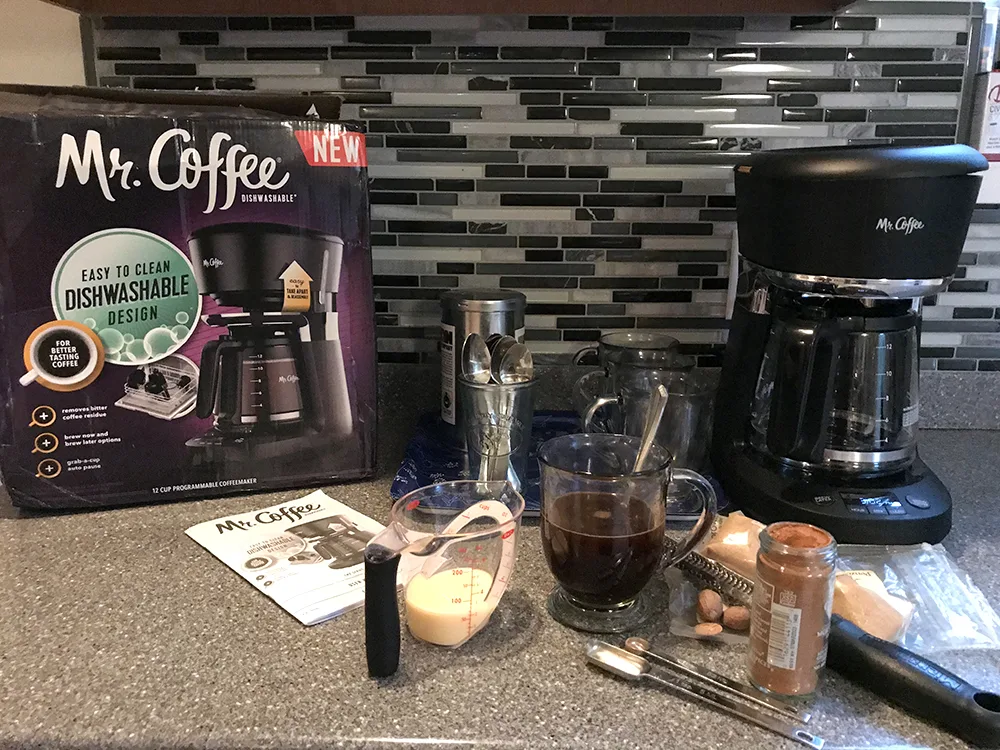 How to make an Eggnog Coffee with a Mr Coffee coffeemaker.