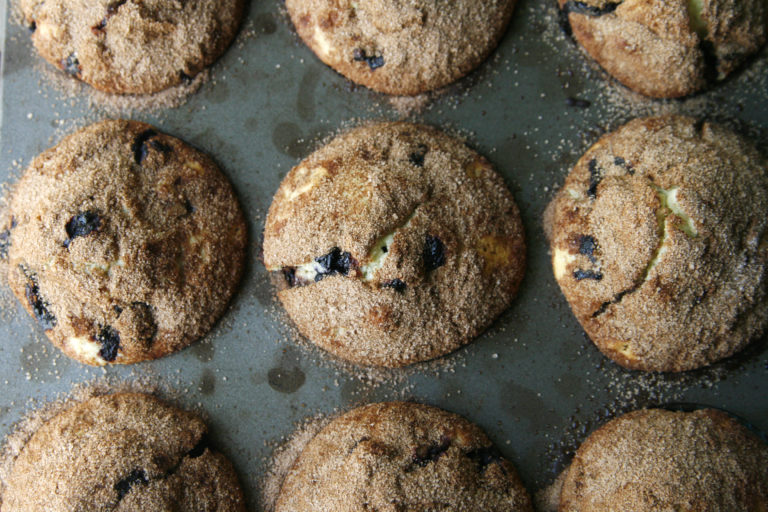 Blueberry Cinnamon Swirl Muffins