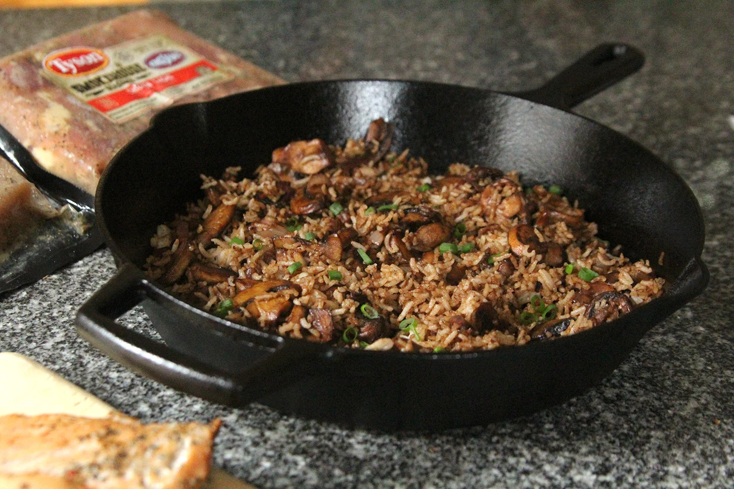Balsamic Mushroom Rice with Shallots