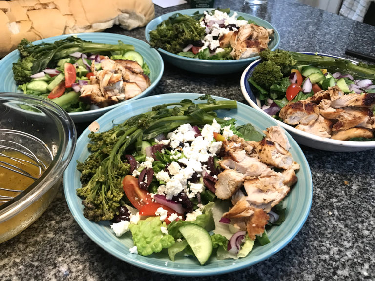 Chicken Souvlaki Salad