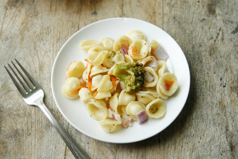 Orecchiette Pasta Salad with Lemon and Oregano