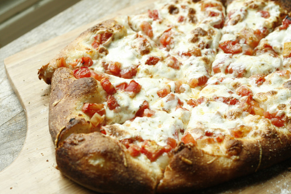 Fresh Tomato Pizza Pie Recipe Sarah S Cucina Bella