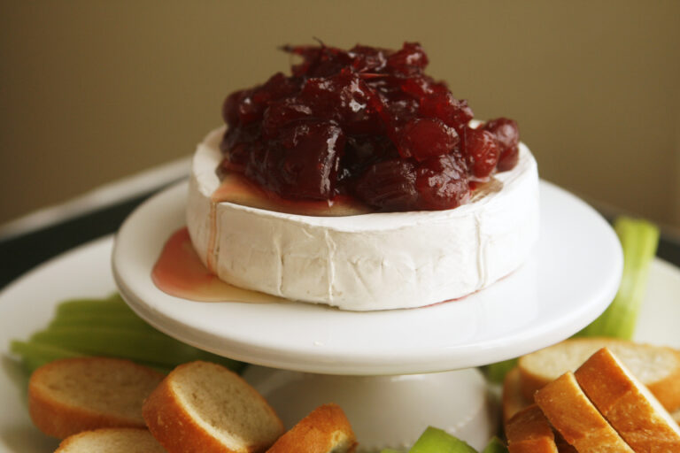 Cranberry Honey Baked Brie