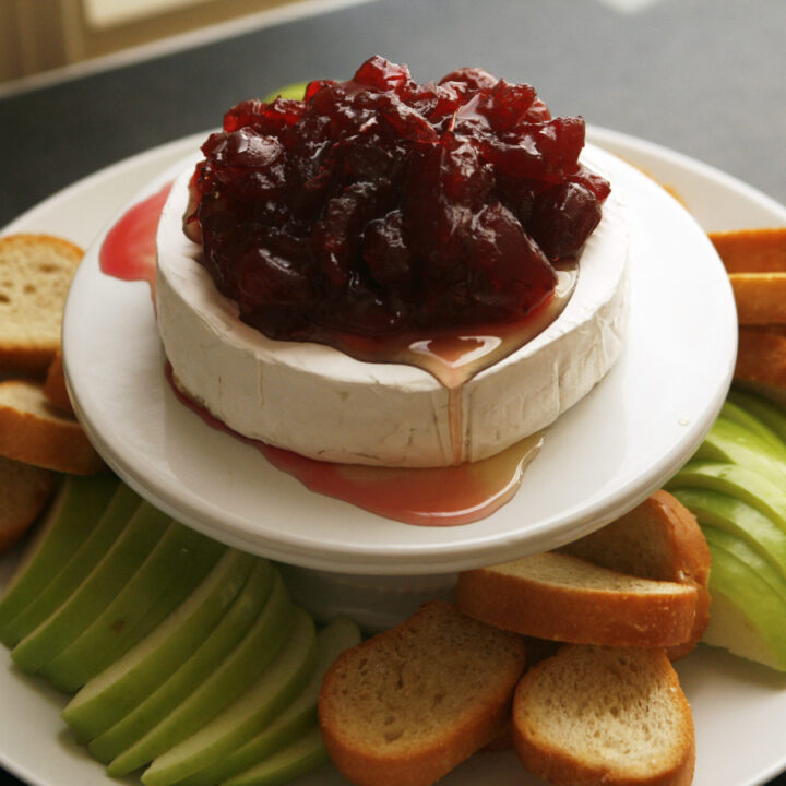 Cranberry Honey Baked Brie