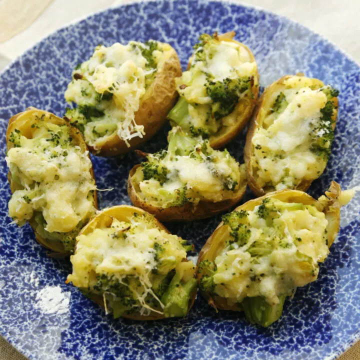 Mini Twice Baked Broccoli Cheddar Potatoes