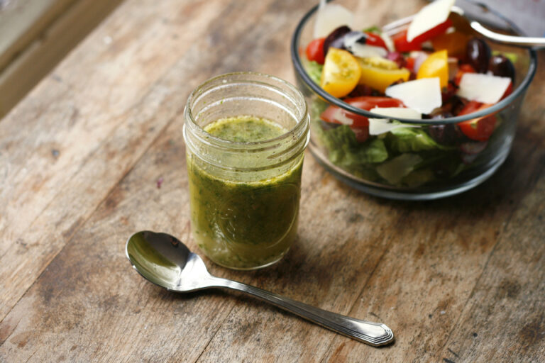 Lovage Garlic Vinaigrette Recipe