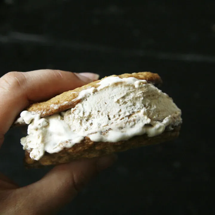 Buttery Oat Cookie Ice Cream Sandwiches