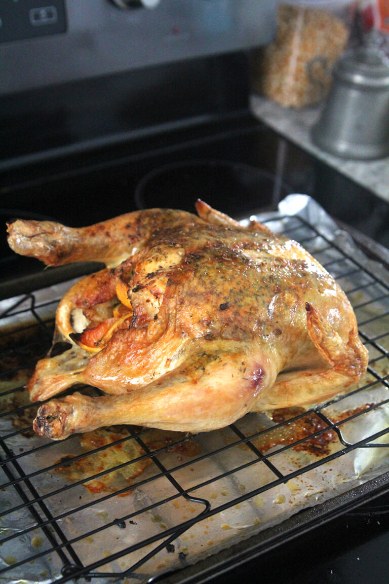 Orange Garlic Roasted Chicken