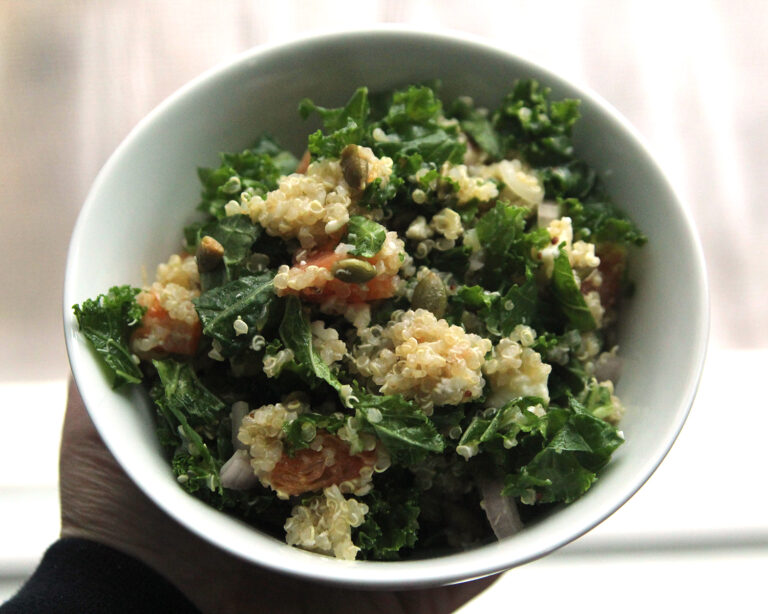 Kale Quinoa Salad with Cara Cara Oranges