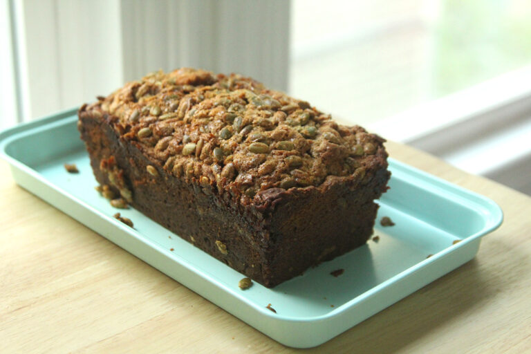 Seed Topped Pumpkin Bread Recipe
