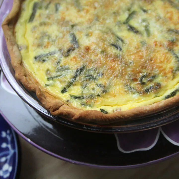 Asparagus Quiche with Swiss Cheese