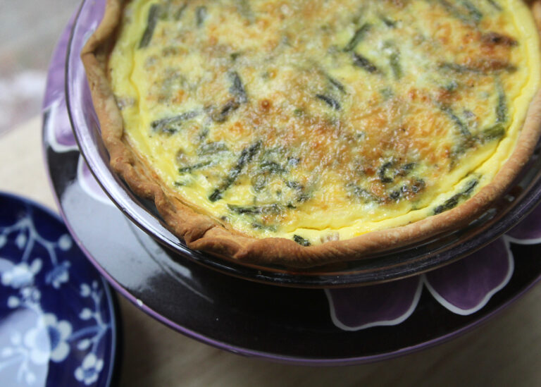 Asparagus Quiche Recipe with Swiss Cheese